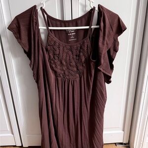 Torrid Super Soft Slub Jersey Top in Brown